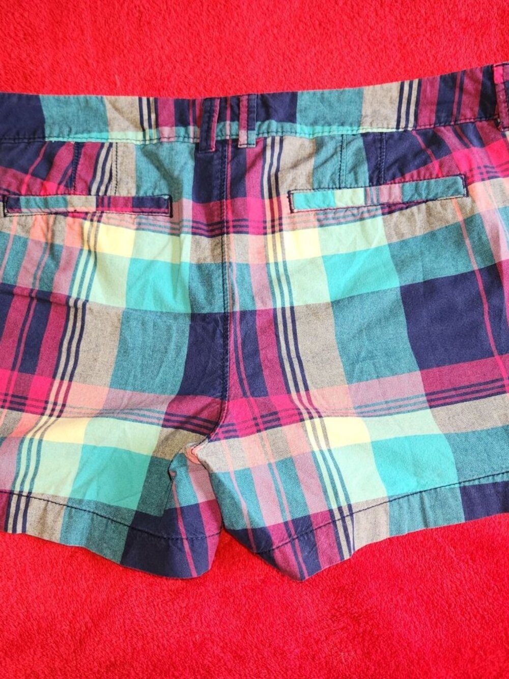 SZ 10 Old Navy Women's Colorful Golf Apparel Everyday Shorts Striped w/ Pockets - Picture 3 of 6